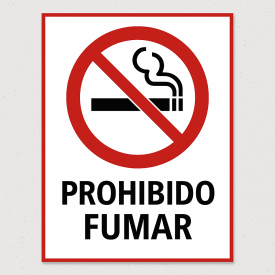 Señalética "Prohibido fumar"