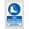Señalética "Uso obligatorio de calzado de seguridad"