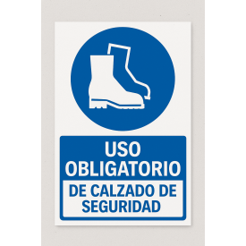 Señalética "Uso obligatorio de calzado de seguridad"