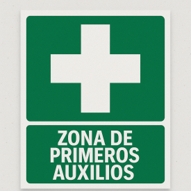 Señalética "Zona de primeros auxilios"