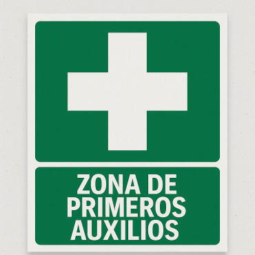 Señalética "Zona de primeros auxilios"