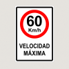 Señalética "Velocidad máxima permitida"
