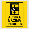 Señalética "Altura máxima permitida"