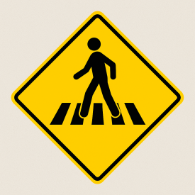 Señalética "Paso de peatones"