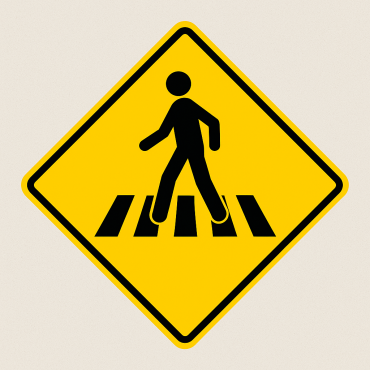 Señalética "Paso de peatones"