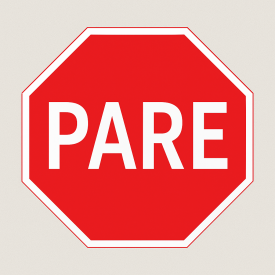 Señalética "Pare"