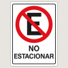 Señalética "No estacionar"