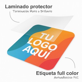 Etiquetas PVC con laminado protector