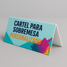 Cartel de mesa A