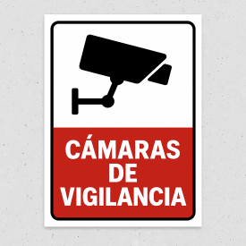 Señalética diseño "Cámaras de vigilancia"