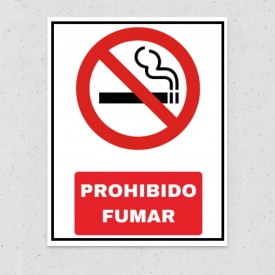 Señalética "Prohibido fumar"