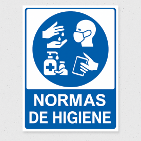 Señalética "Normas de higiene"