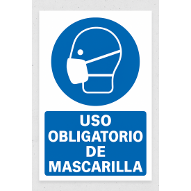 Señalética "Uso obligatorio de mascarilla"