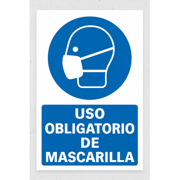 Señalética "Uso obligatorio de mascarilla"