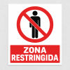 Señalética "Zona restringida"