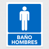 Señalética "Baño hombres"