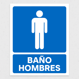 Señalética "Baño hombres"