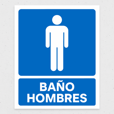 Señalética "Baño hombres"