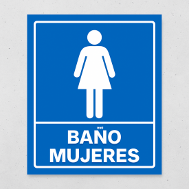Señalética "Baño mujeres"