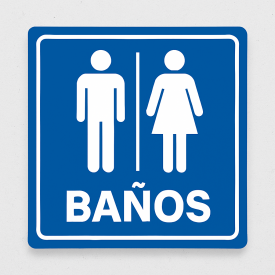 Señalética "Baños"