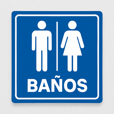 Señalética "Baños"