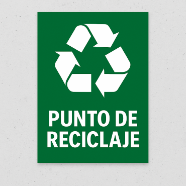 Señalética "Punto de reciclaje"