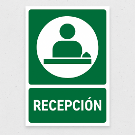Señalética "Recepción"