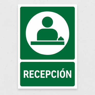 Señalética "Recepción"