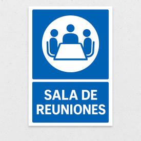 Señalética "Sala de reuniones"
