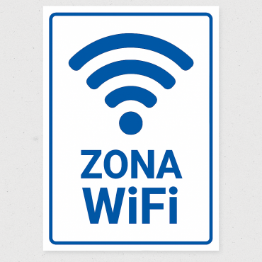 Señalética "Zona WiFi"